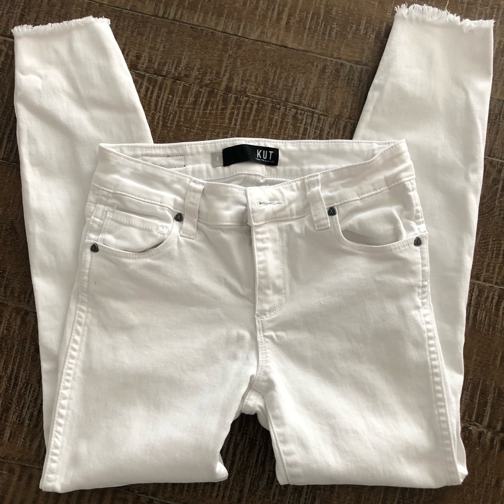 KUT from the Kloth White Skinny Jeans